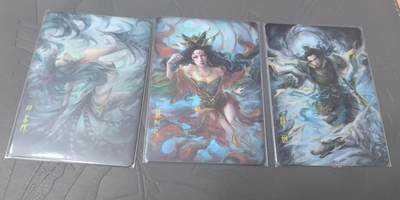 龙虎卡牌第六三场 （无佣金，周六结拍，欢迎送拍） - 普卡3张 封神纪测试卡-杨戬&苏妲己&胡喜媚