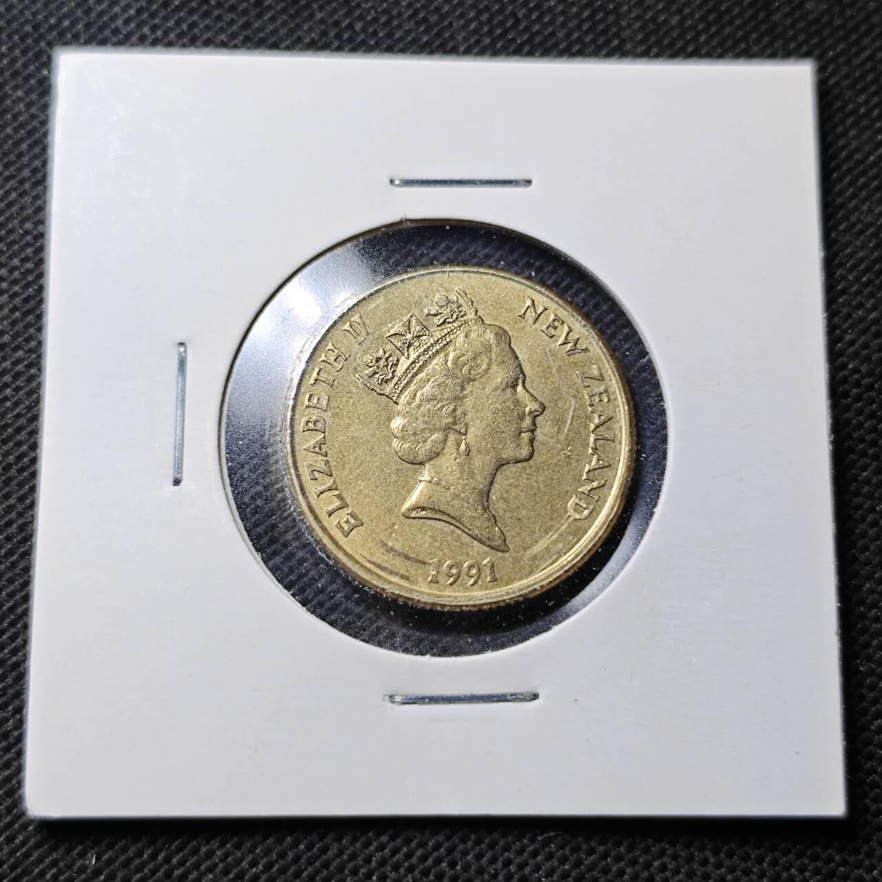 KK钱币收藏小铺  第369场  2月预留时间 周末发货  新西兰1元