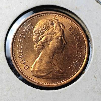 KK钱币收藏小铺  第369场  2月预留时间 周末发货 -  英国半便士铜币 好品