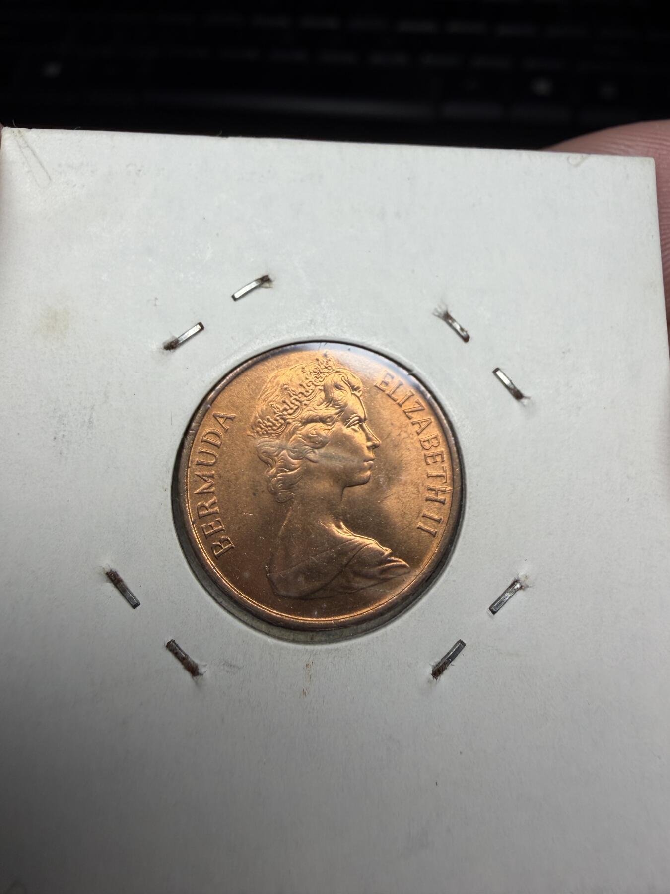 2025年集古藏今外币拍卖第十期-第6场—（总第286拍），可以寄存60天，满160元包邮。 1971年英属百慕大一分