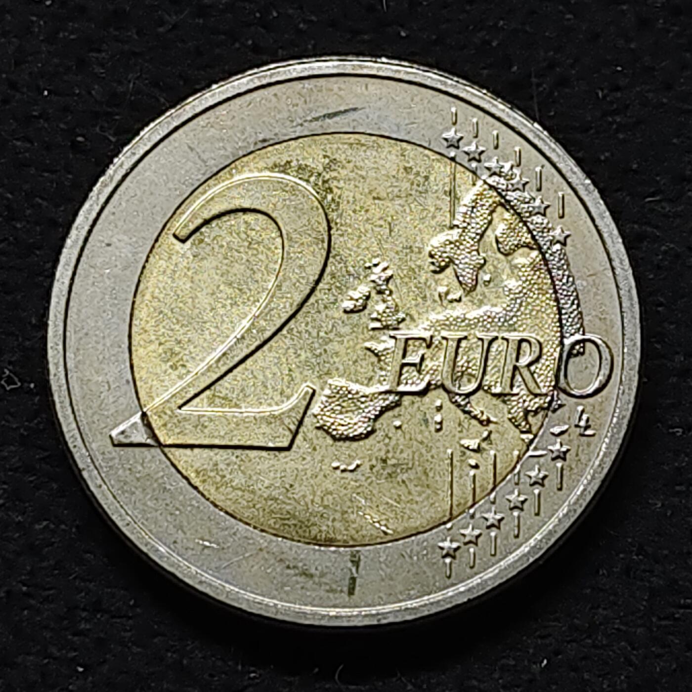 【全场包邮】纯粹捡漏拍476场（免费代拍第13场）调整中 卢森堡2015年2欧元亨利大公即位双色纪念币