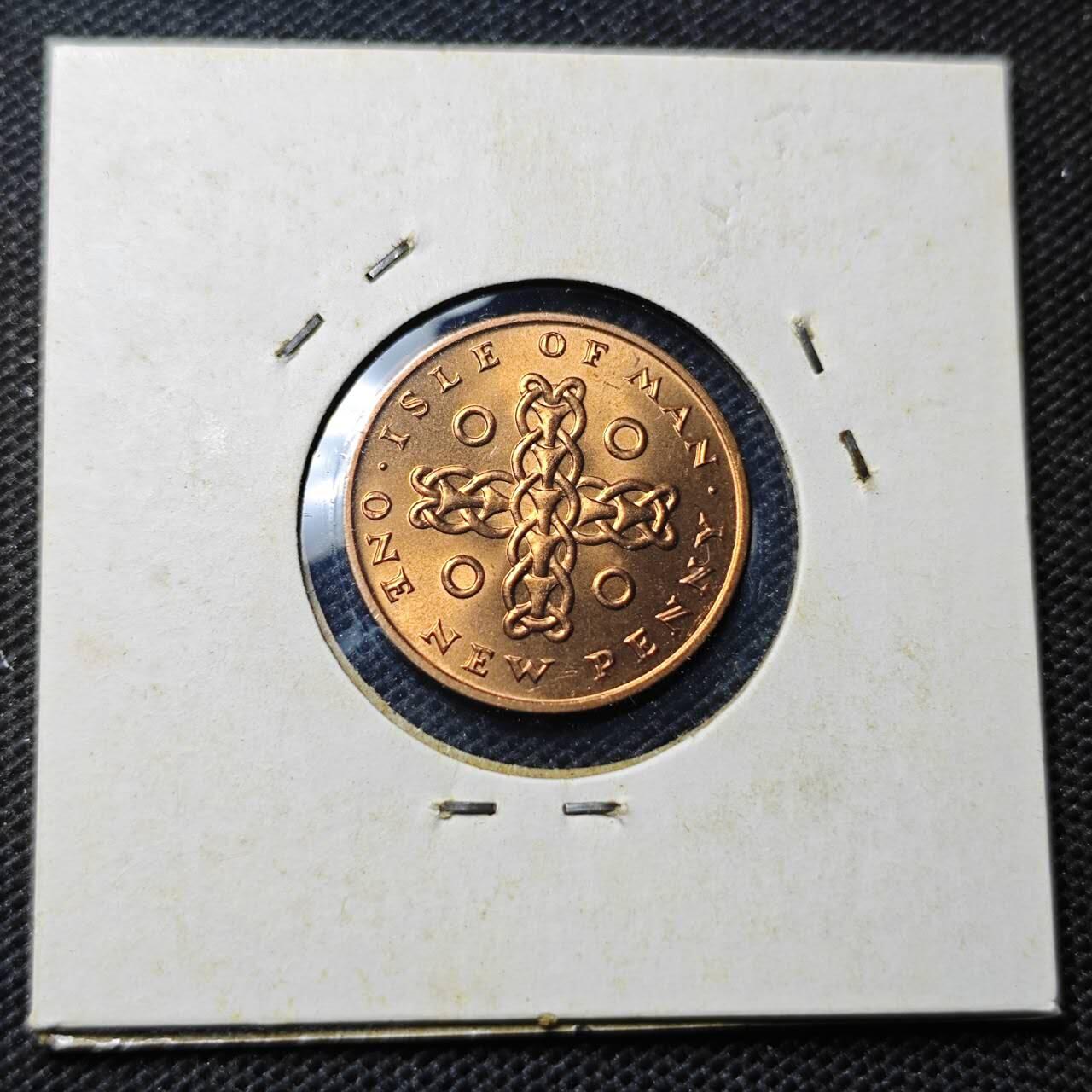 KK钱币收藏小铺  第369场  2月预留时间 周末发货  1971马恩岛2便士铜币 好品