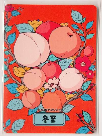 卡有江湖粉丝专场第三期（持续收拍，送拍联系我哦） 【官封卡砖】小花瓣节日卡  冬至033/166+裸卡 一套