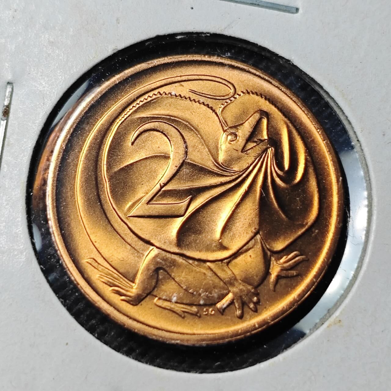 KK钱币收藏小铺  第369场  2月预留时间 周末发货  1984澳大利亚2分 拆卷品！