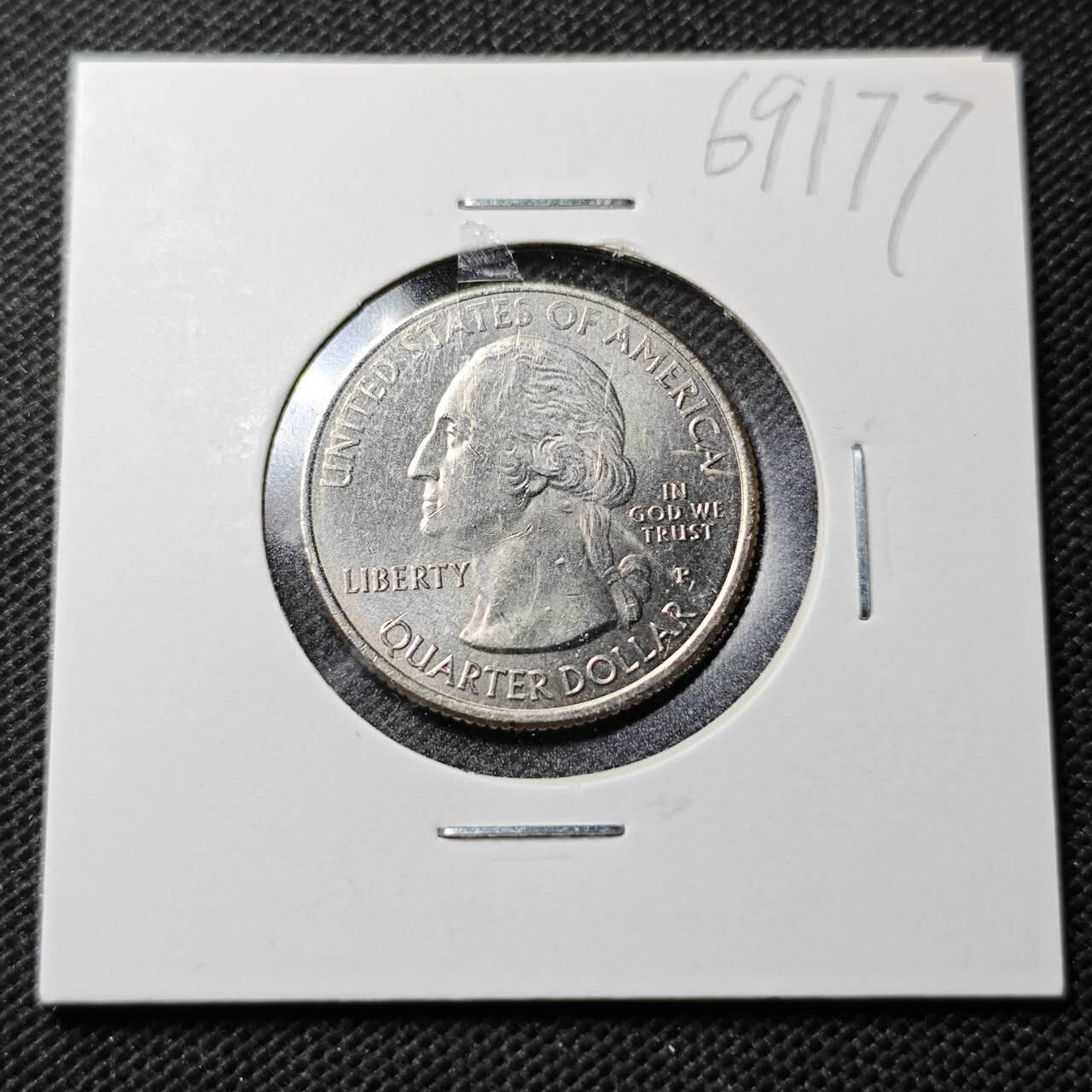 KK钱币收藏小铺  第369场  2月预留时间 周末发货  美国25分纪念币 好品