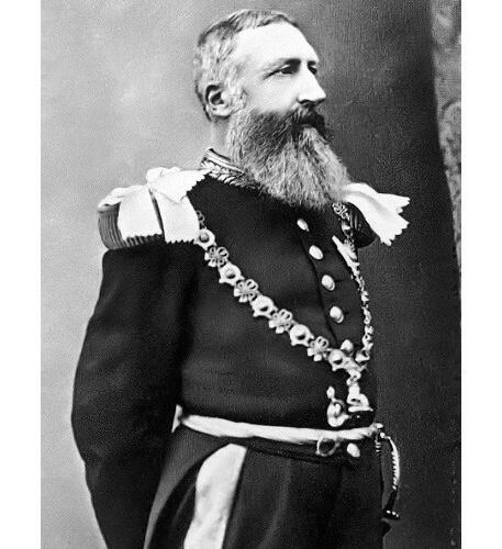 比利时1899年 利奥波德二世高浮雕精制大镀金章 55MM