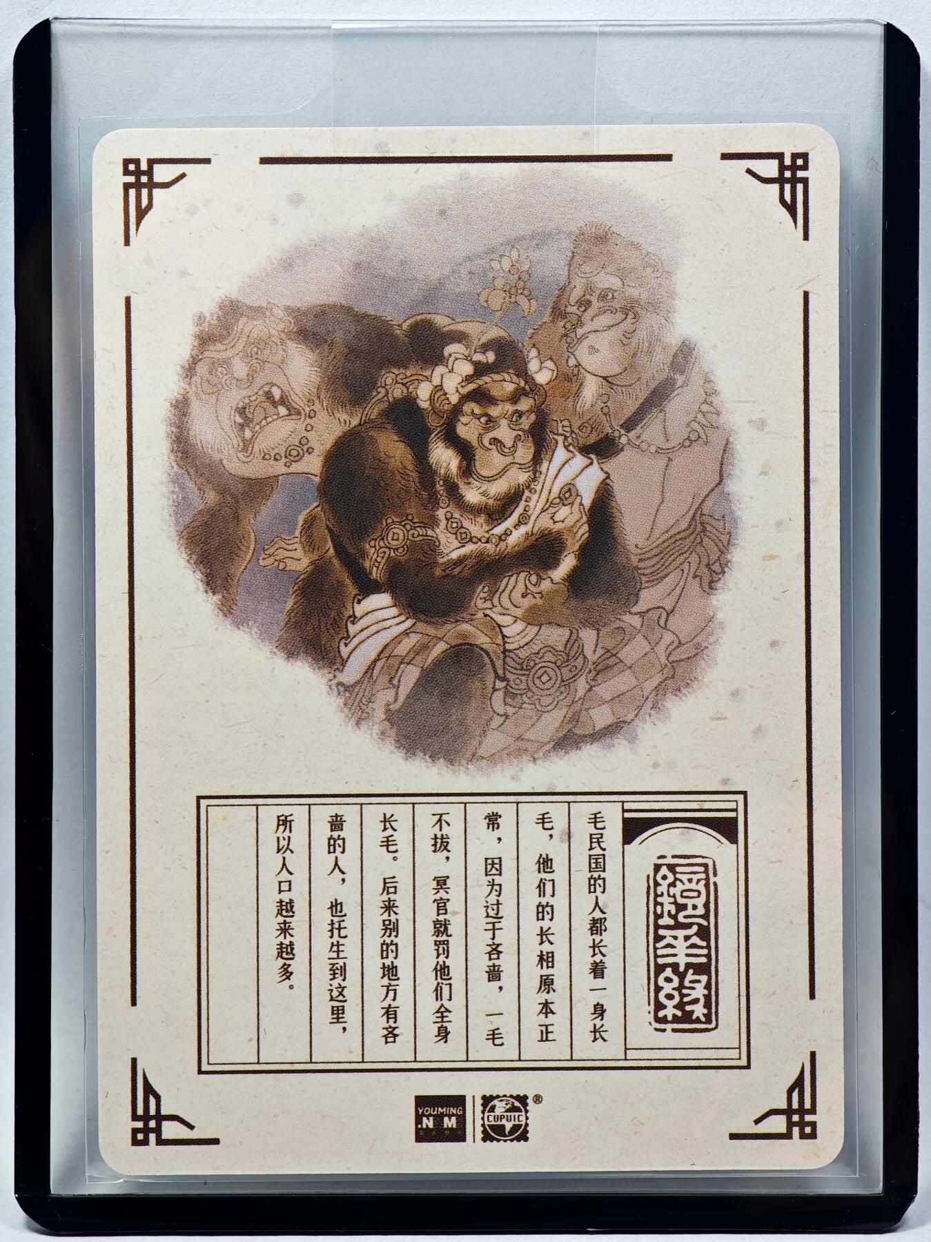 白泽拍卖卡牌手绘专场第28期（细雨生寒、寻梅闻香） 2023 镜花缘 陈岱青绘 毛民国  陈岱青亲签 粗闪 卡夹封装