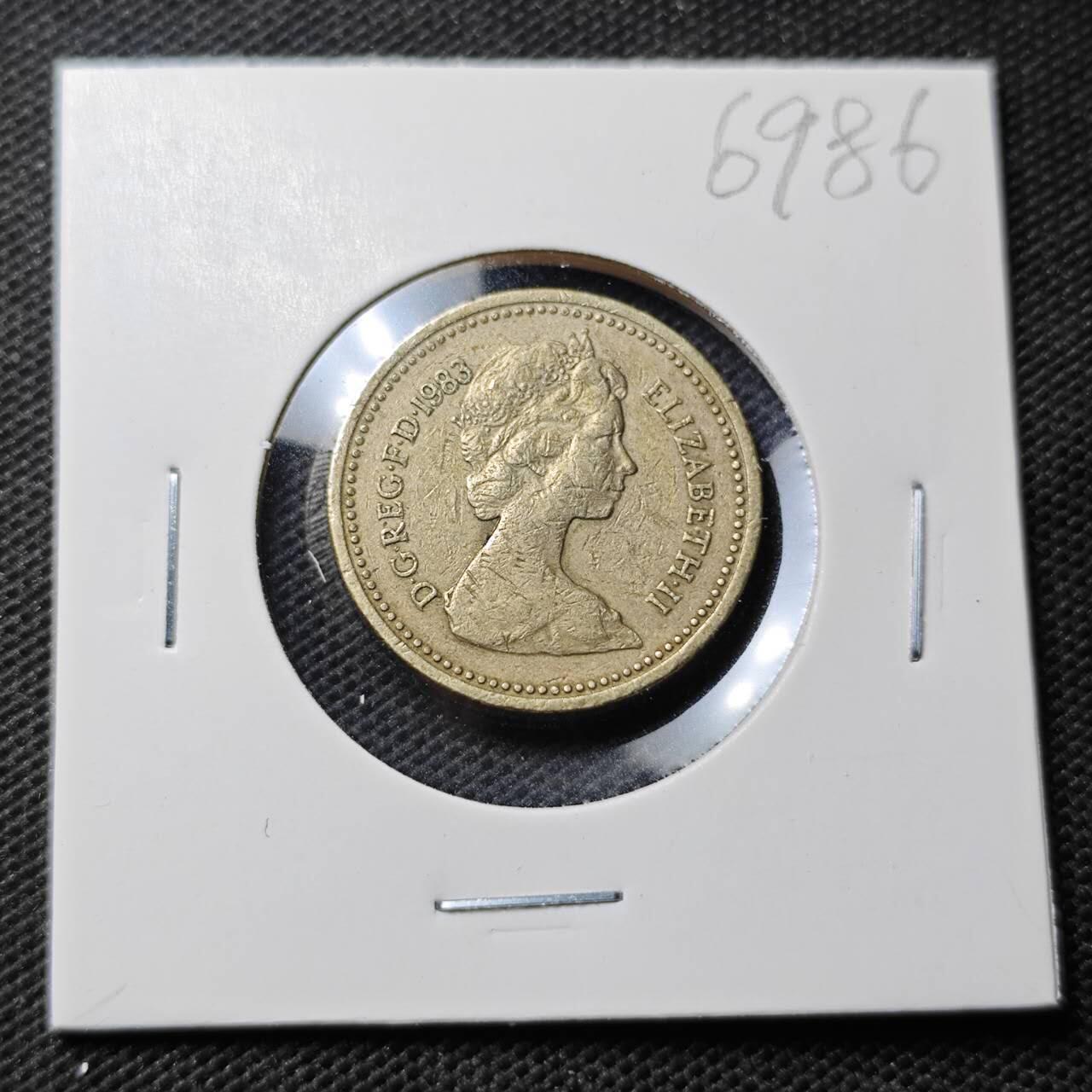 KK钱币收藏小铺  第369场  2月预留时间 周末发货  英国1镑