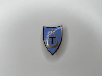 新时代收藏徽章红藏拍卖(第二十八场)  徽章纸品证书杂项 - 法国陆军通讯兵证章 铜鎏金珐琅