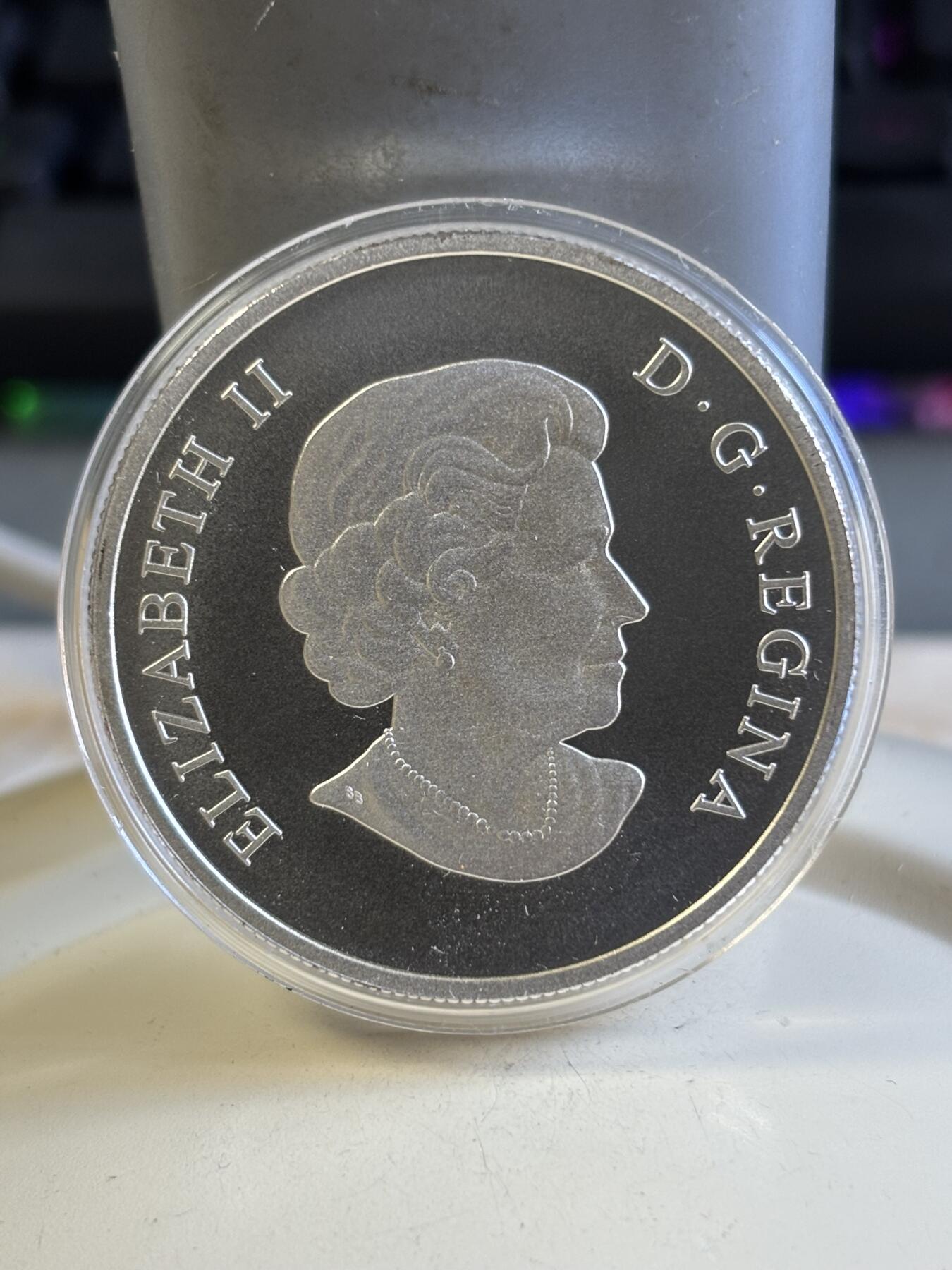 第181期拍卖 加拿大2014年100换100加元系列白头鹰1盎司银币，9999银，发行50000枚