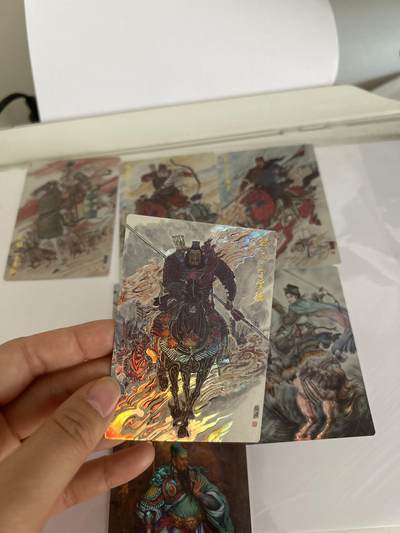 卡牌限时024期活动专场 齐卡文化 涌喆三国五虎上将 彩闪5张+特卡扈三娘1张+特卡关公1张