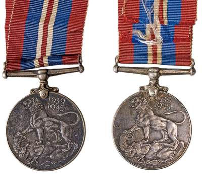 中新泰星2025年秋拍 徽章 纪念章及金银器专场 - 19世纪英国银质奖章两枚一组