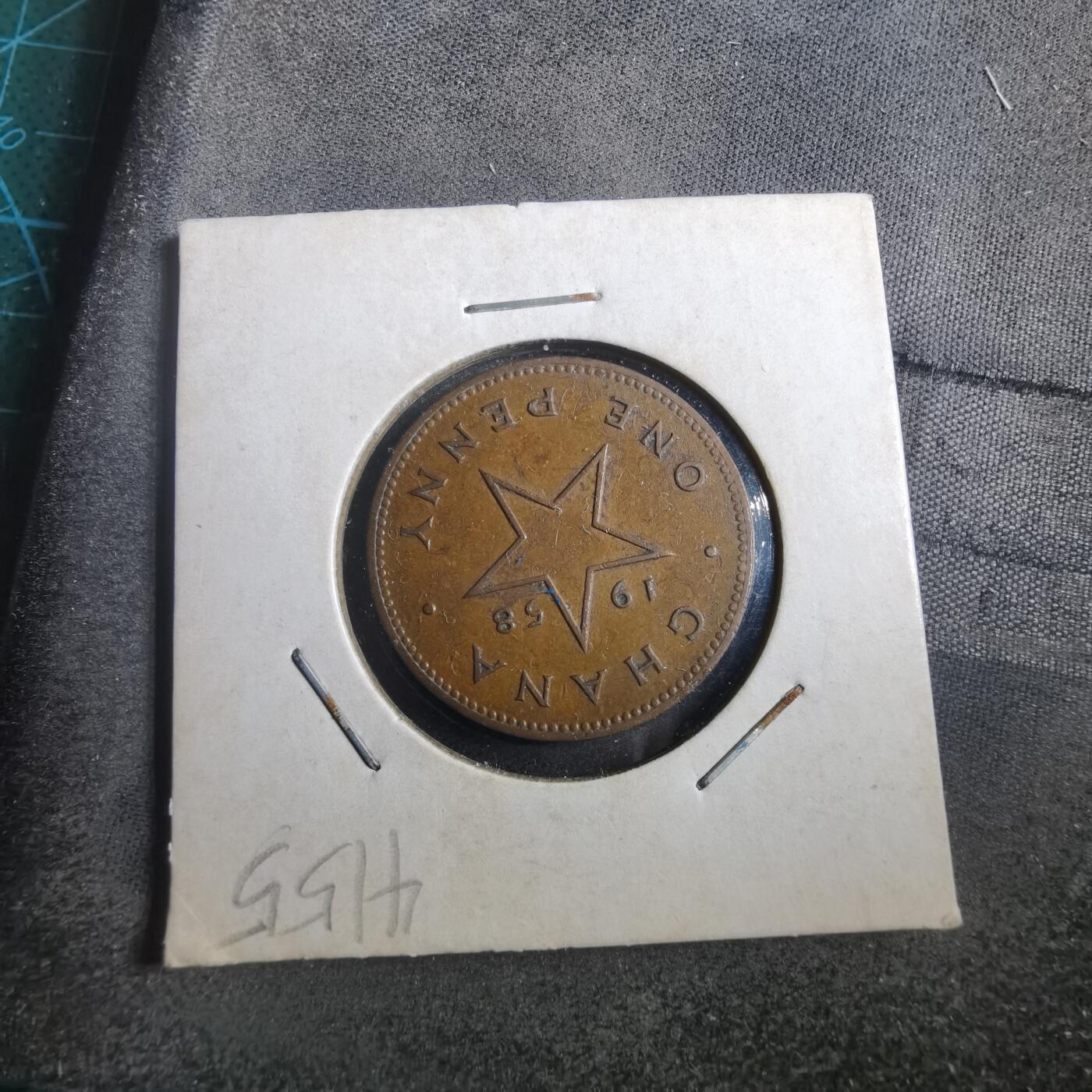 沼泽如烟--第902场 加纳1958年1便士