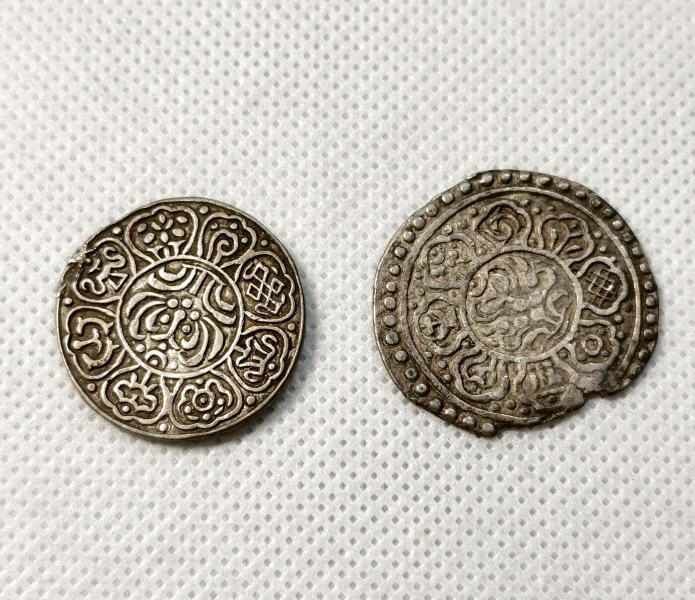 甄臻铺-世界币章拍卖（第39期）送拍享返佣金等优惠多多 西藏章嘎银币2枚