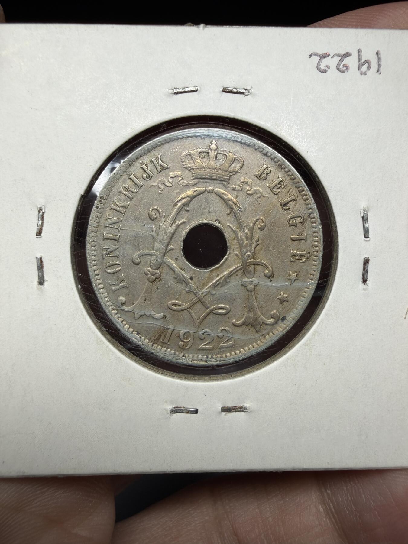 2025年集古藏今外币拍卖第十期-第6场—（总第286拍），可以寄存60天，满160元包邮。 1922年比利时25分