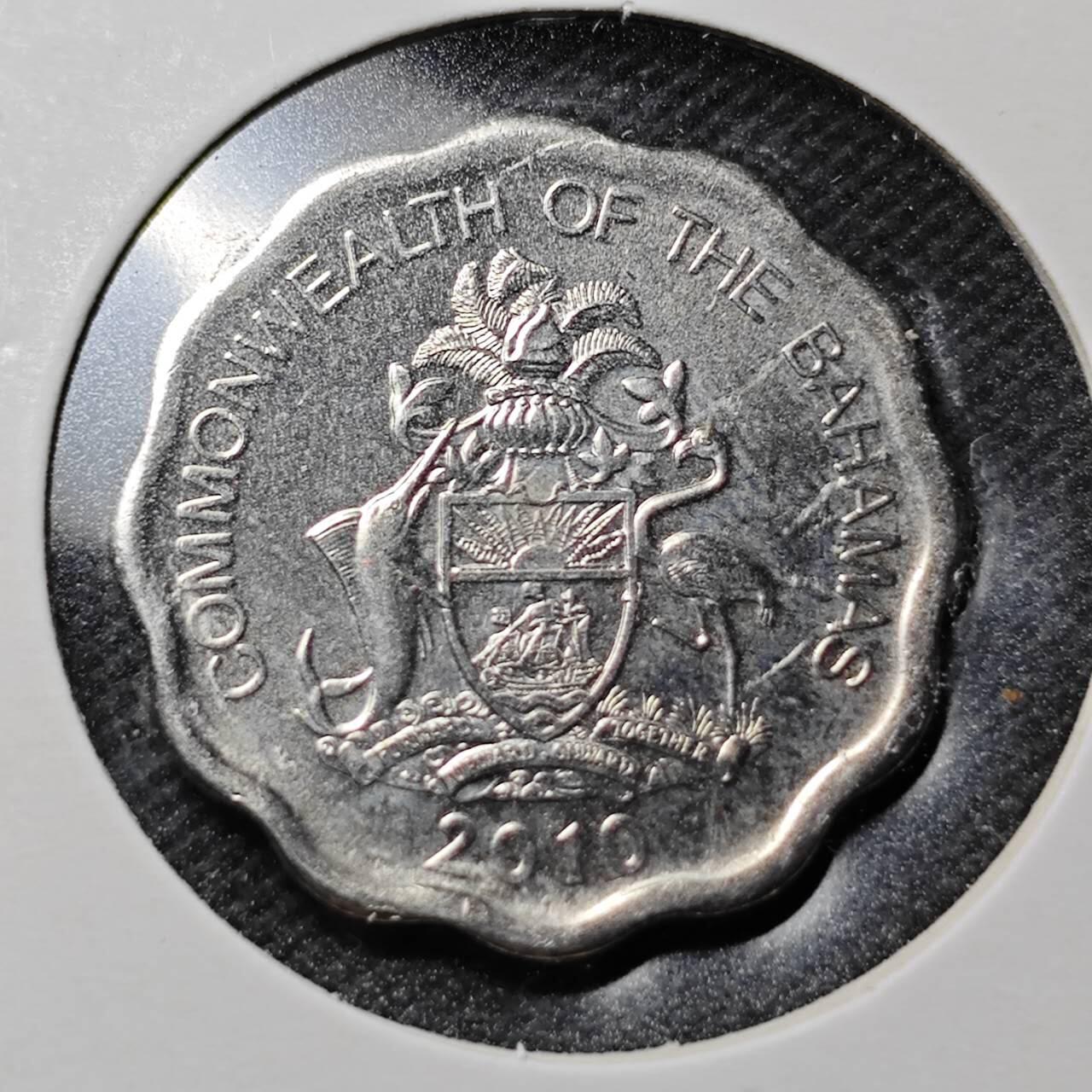 KK钱币收藏小铺  第369场  2月预留时间 周末发货  巴哈马10分