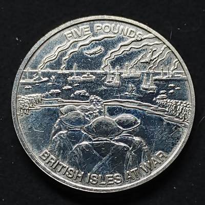 【全场包邮】纯粹捡漏拍476场（免费代拍第13场）调整中 - 根西2010年5镑敦刻尔克大撤退克朗型纪念币