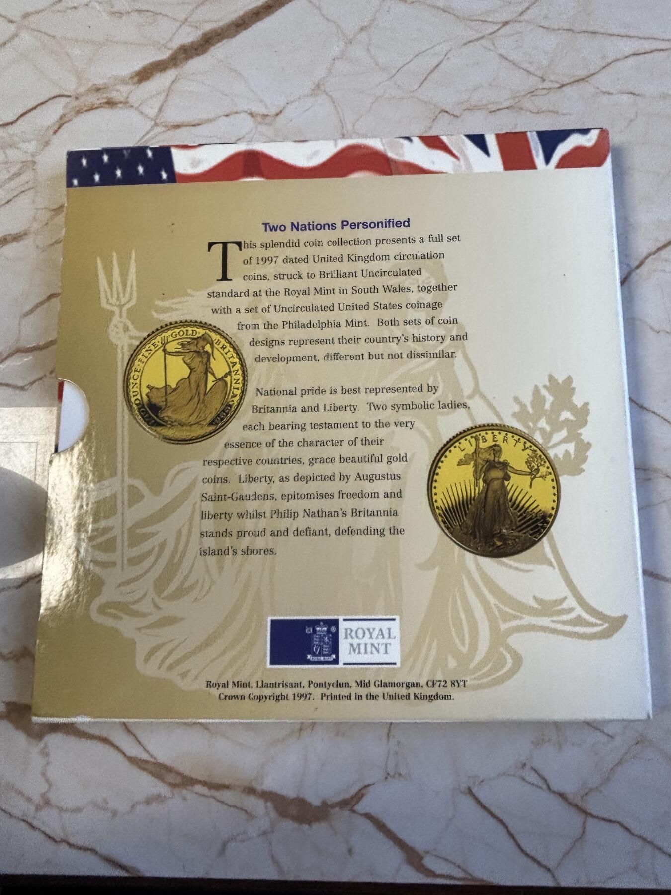 第181期拍卖 卡册 英国1997年硬币8枚套币