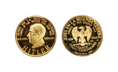 中新泰星2025年秋拍 钱币纪念章专场 - 1958年委内瑞拉德国人像20BOL金币一枚