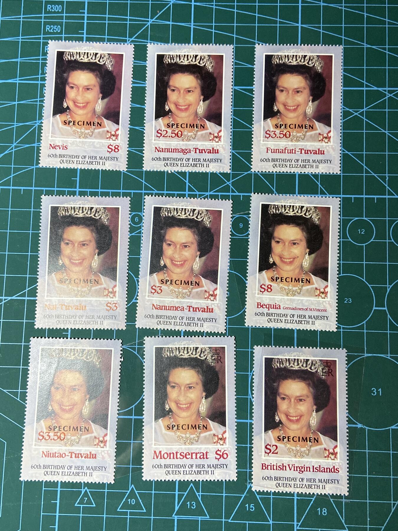 2025年第一百二十九场(总第一百五十五场）外国邮票、散币场(免佣金) 英国🇬🇧女王新邮票9枚