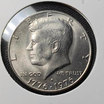 KK钱币收藏小铺  第369场  2月预留时间 周末发货 -  美国建国200周年纪念币 好品50分