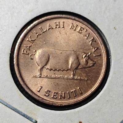 KK钱币收藏小铺  第369场  2月预留时间 周末发货 -  汤加一分铜币 好品