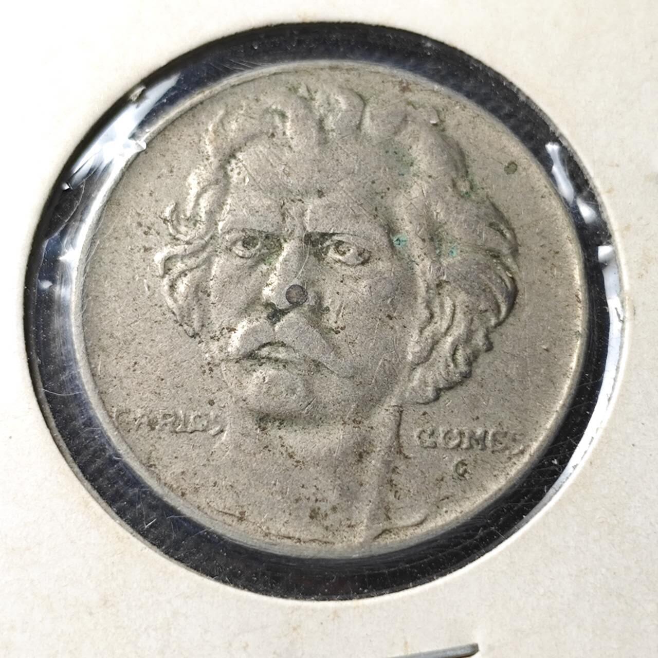 KK钱币收藏小铺  第369场  2月预留时间 周末发货  1937巴西300瑞斯镍币