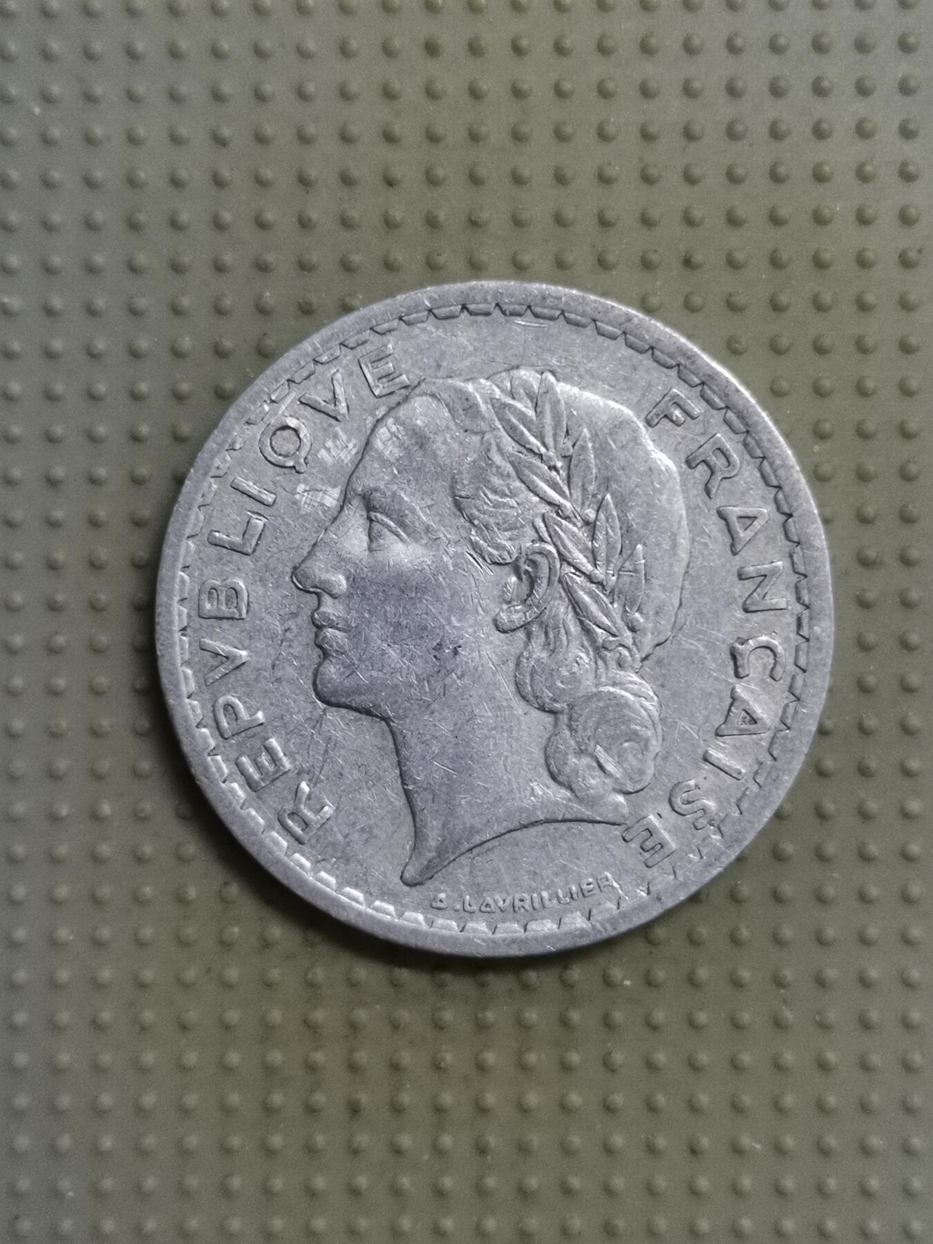 2025年第115场各国散币拍卖（总第115场） 法国1946年5法郎