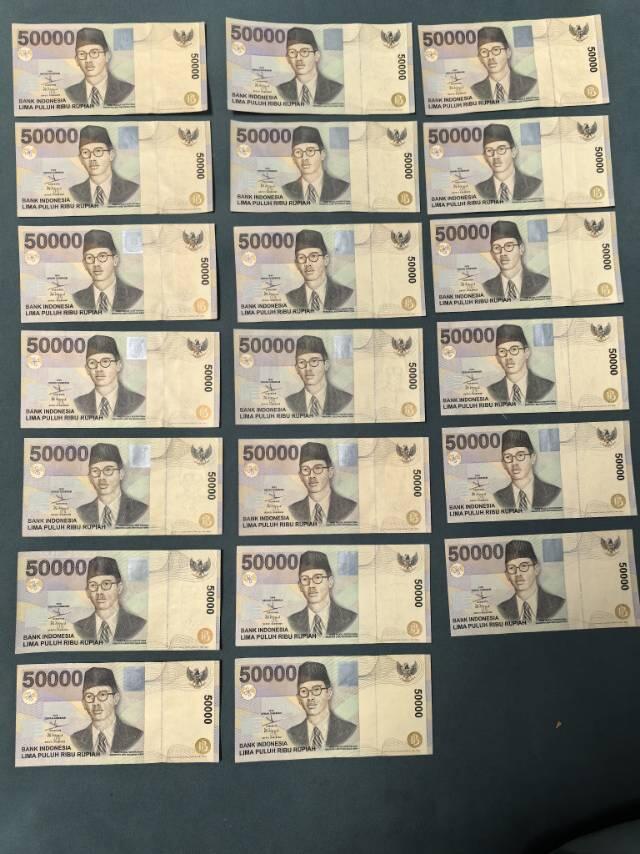 99版印尼50000卢比（盾）20张一起走