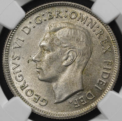 修遠堂世界钱币第九十三期 - NGC MS64 1951年澳大利亚联邦50周年纪念1弗罗林银币