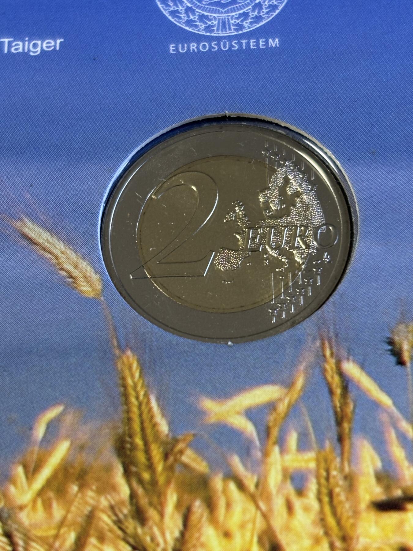 第181期拍卖 卡装爱沙尼亚2022年乌克兰与自由2欧双金属纪念币