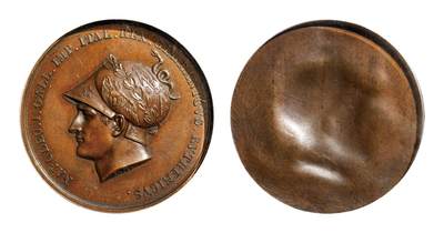 中新泰星2025年秋拍 钱币纪念章专场 - 1805年法国拿破仑一世单面铜质样章一枚