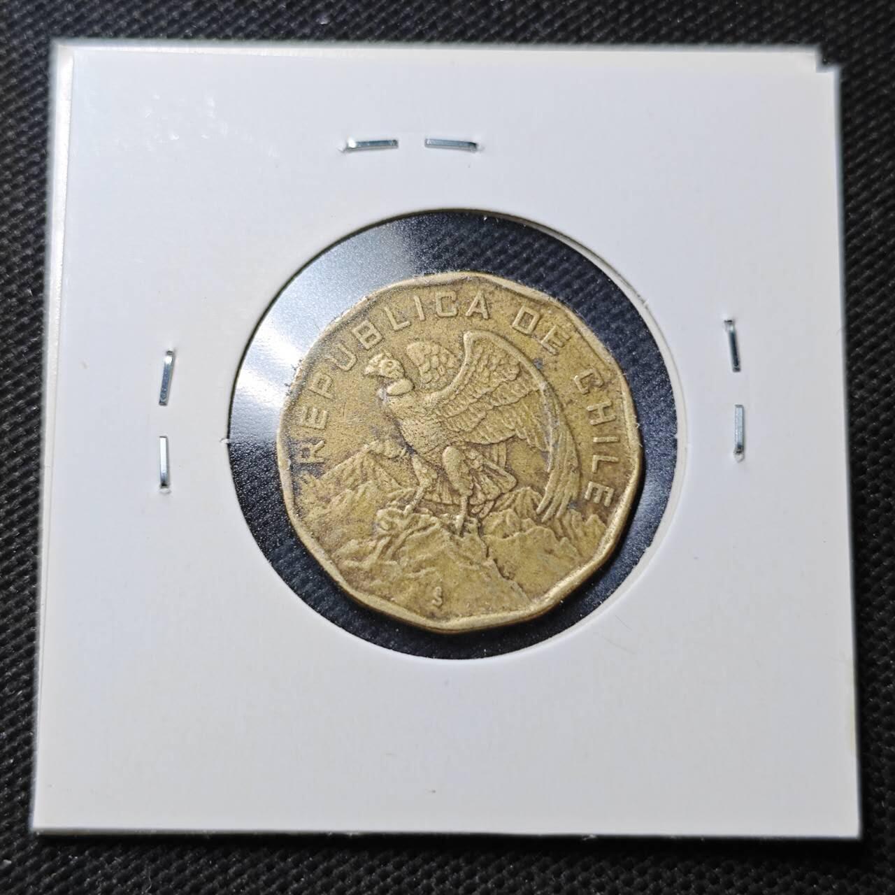 KK钱币收藏小铺  第370场  2月预留时间 周末发货  1974智利100比索 