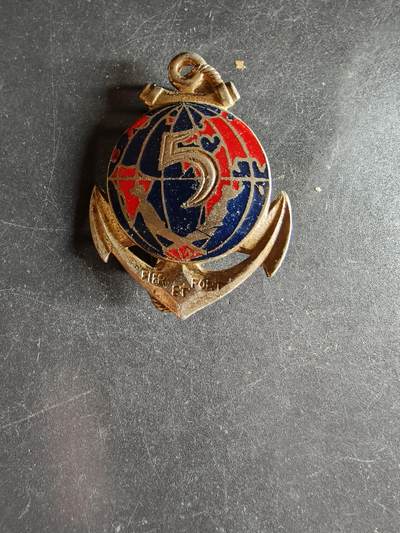 老王徽章第163期 13-15日三场连拍 16日统一发货  13、14日结束后可寄存 - 法国第5海外兵种联合作战团证章