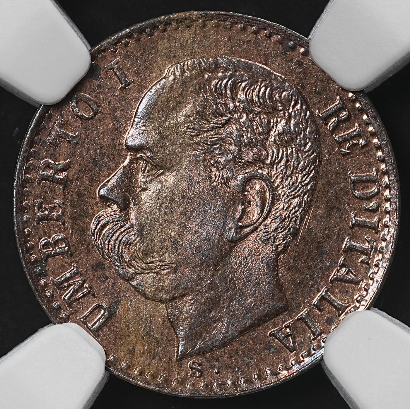 修遠堂世界钱币第九十三期 NGC MS64RB 1899年意大利1分铜币