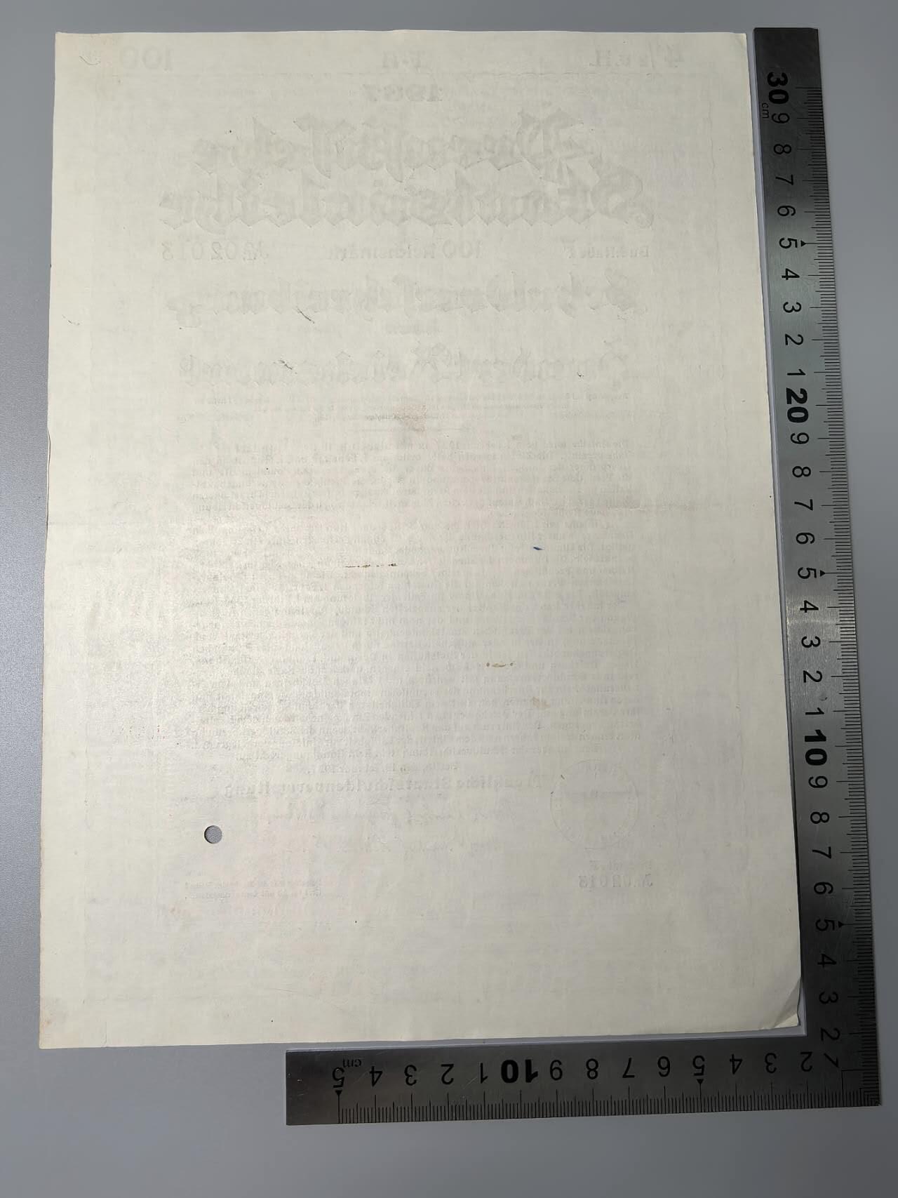 小驴勋章奖章收藏11月15日周六晚五点拍卖（珍爱和平，收藏战争，铭记历史，勿忘国耻，忠党爱国。有偿代拍，送拍规则在简介最后，参拍须阅读规则后再参拍，关系到运费包装发货时效真假辨别等关键信息，拍卖时不再发原图，看大图店主微信码在拍卖店铺介绍里） 1937年100马克债券