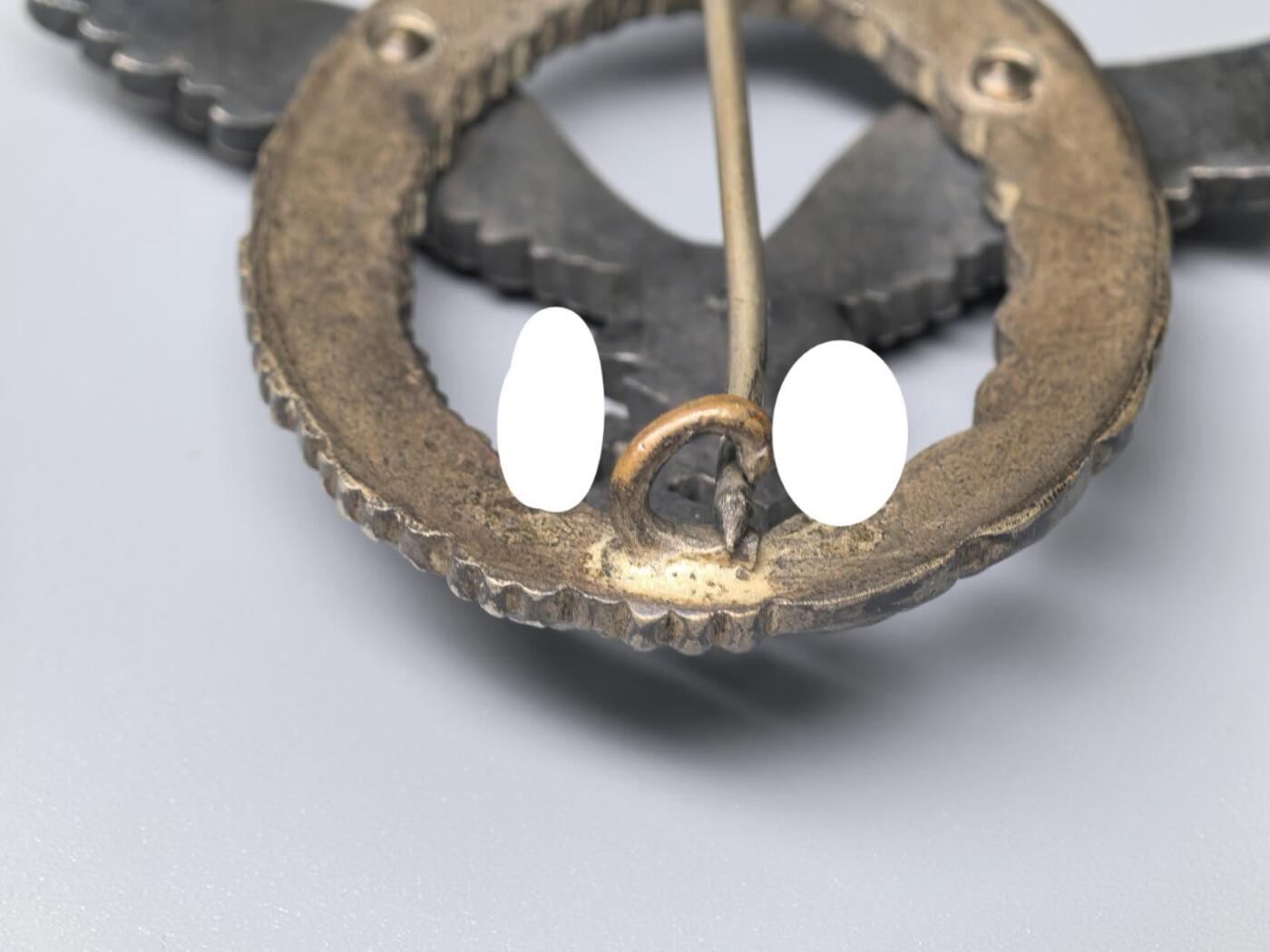 小驴勋章奖章收藏11月15日周六晚五点拍卖（珍爱和平，收藏战争，铭记历史，勿忘国耻，忠党爱国。有偿代拍，送拍规则在简介最后，参拍须阅读规则后再参拍，关系到运费包装发货时效真假辨别等关键信息，拍卖时不再发原图，看大图店主微信码在拍卖店铺介绍里） dww2飞行员奖章带原盒，背打F.W. Assmann und Sohn厂标，TOMBAK铜合金，鹰枪镀黑，好品