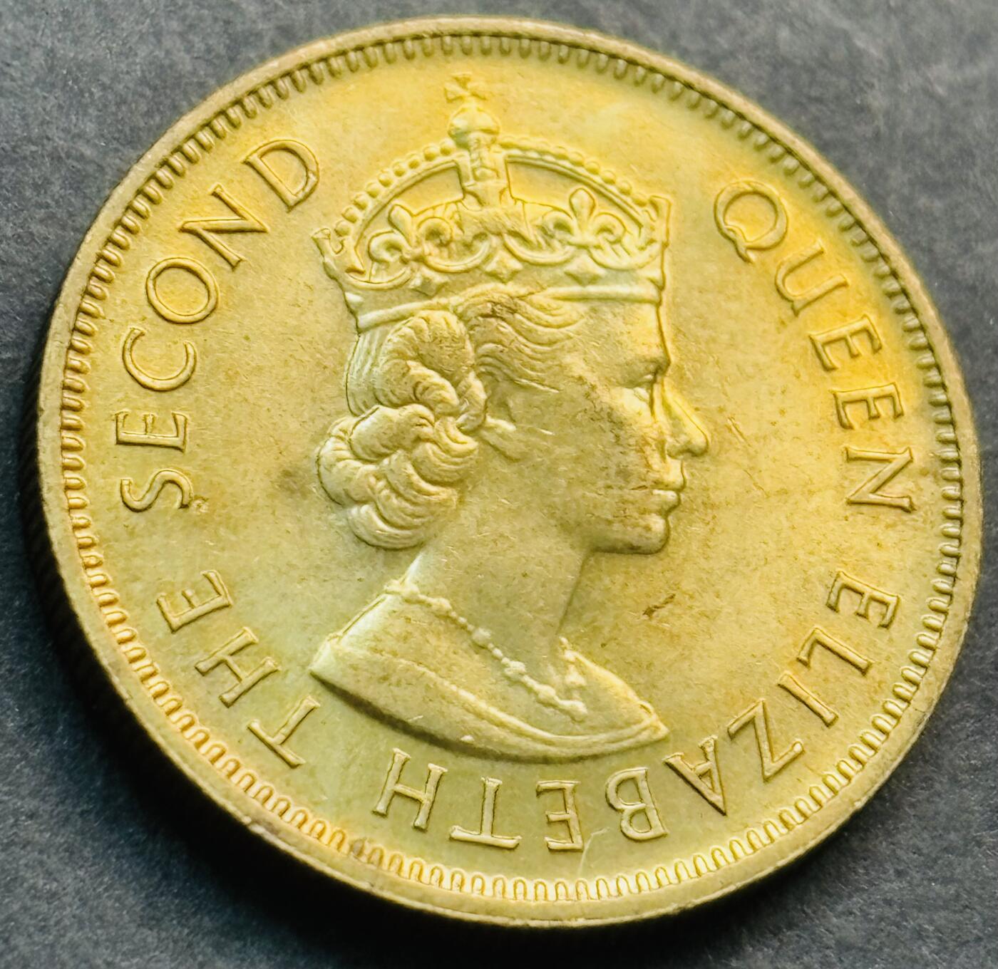 文馨钱币收藏第 281 场，【 长期接收代拍品】银元，银币，套币，纸币专场（本场截拍后休息三天，19 号发货） 原铜光 1979 年英属香港一毫铜币，伊丽莎白二世 第二版