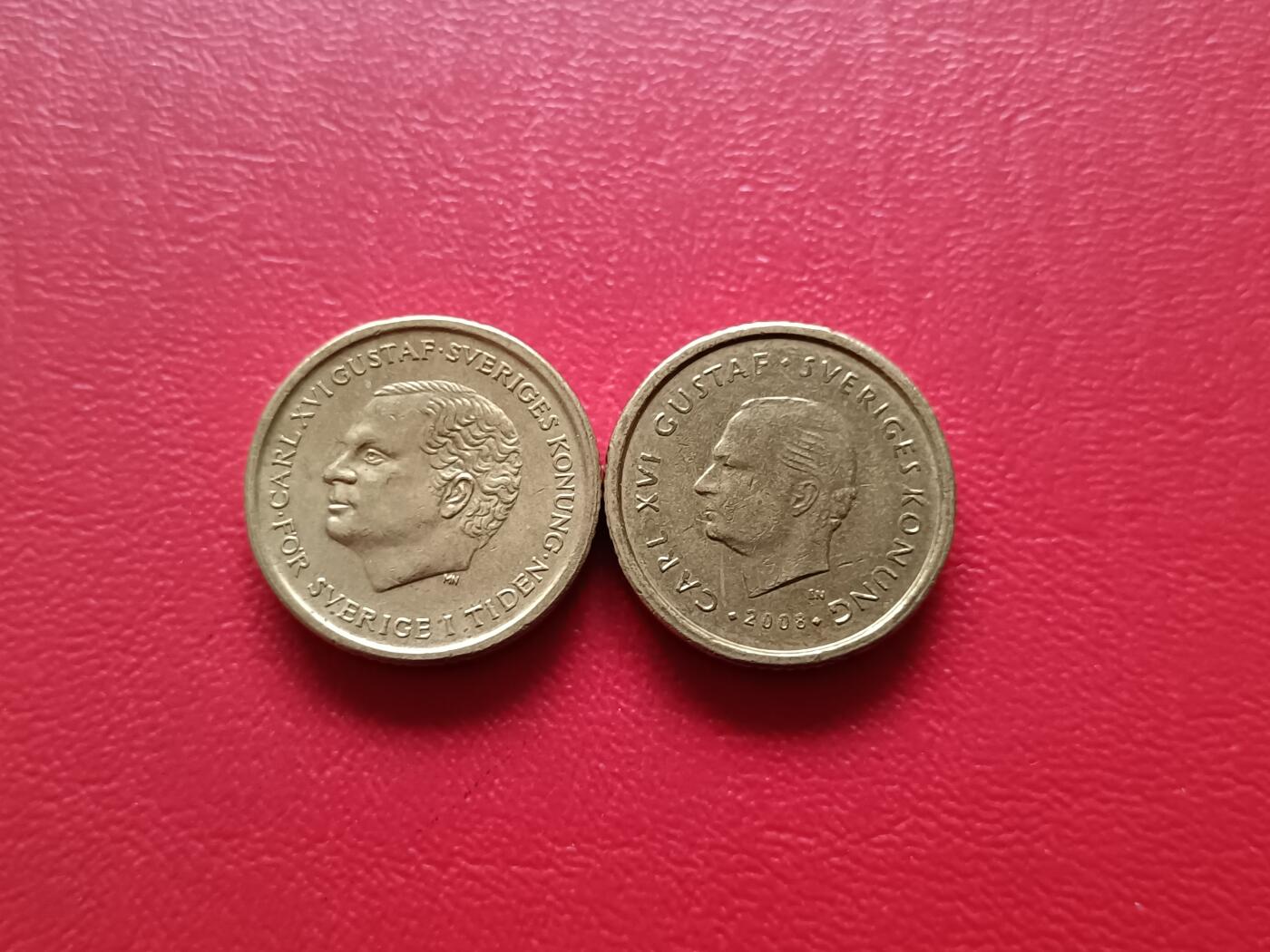 【云涧收藏】第七十九场 瑞典1991/2008年10克朗2枚