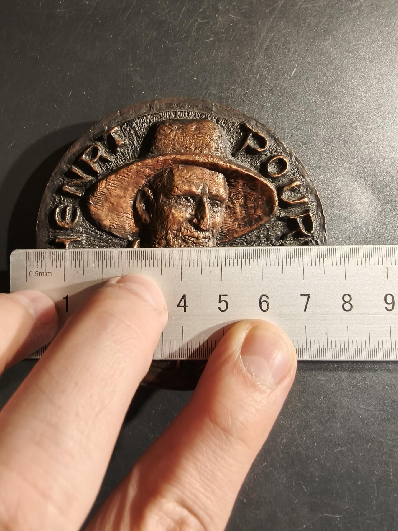 老王徽章第163期 13-15日三场连拍 16日统一发货  13、14日结束后可寄存  法国作家亨利·普拉大铜章     高浮雕     直径76mm.    重量457.2g