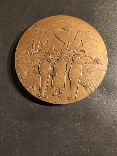 老王徽章第163期 13-15日三场连拍 16日统一发货  13、14日结束后可寄存 - 法国1984农业互助会大铜章    直径58mm.   重量119.4g