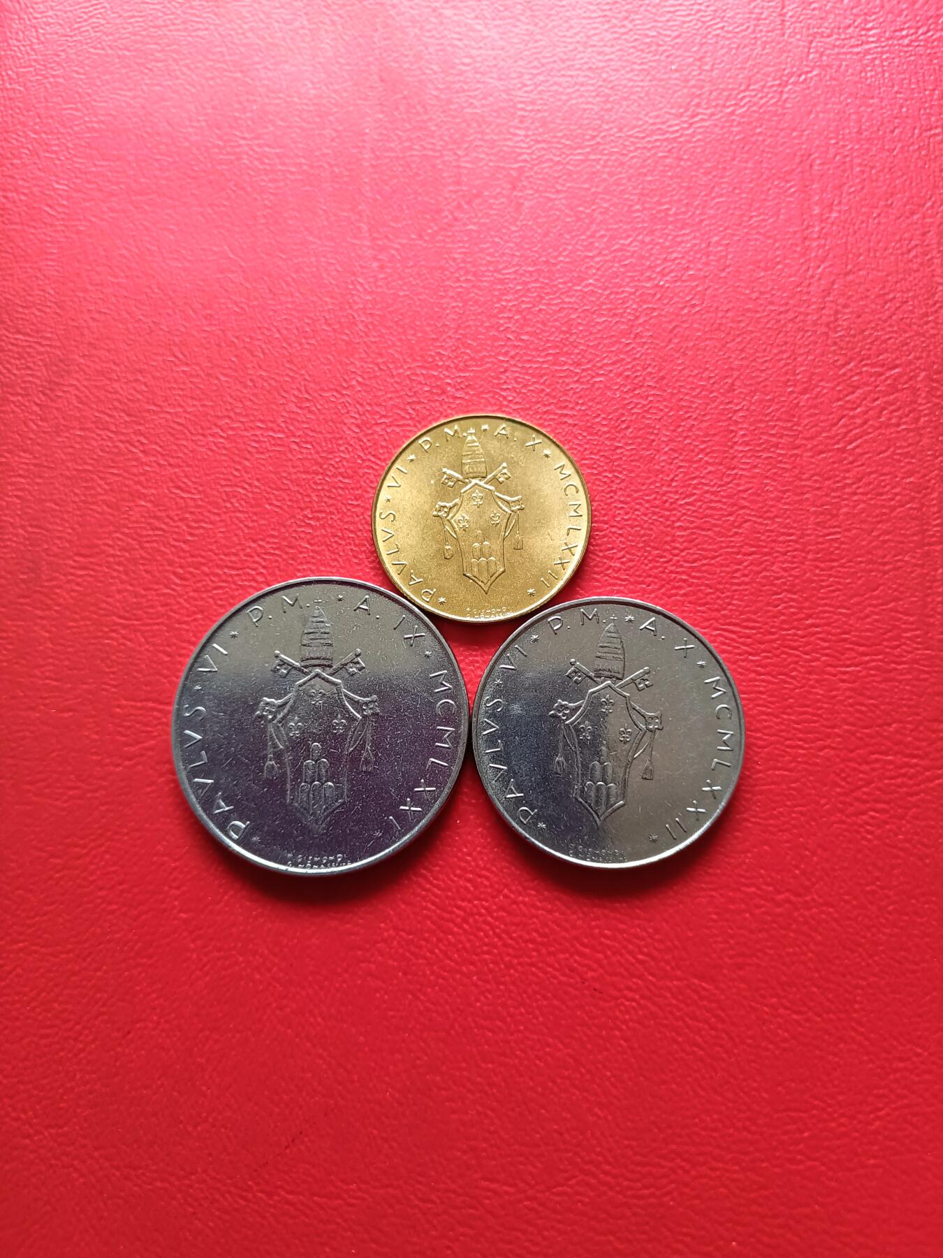 【云涧收藏】第七十九场 梵蒂冈1971/72年3枚