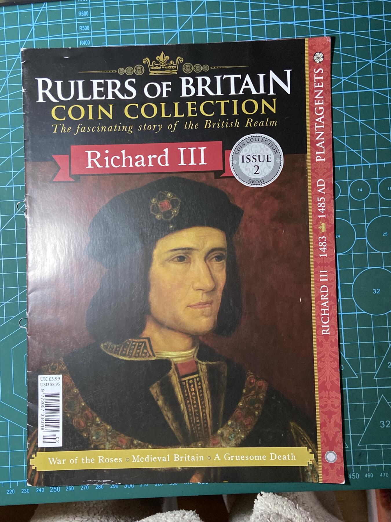 2025年第一百二十九场(总第一百五十五场）外国邮票、散币场(免佣金) （英国统治者硬币收藏系列）的第2期藏品杂志，查理三世主题