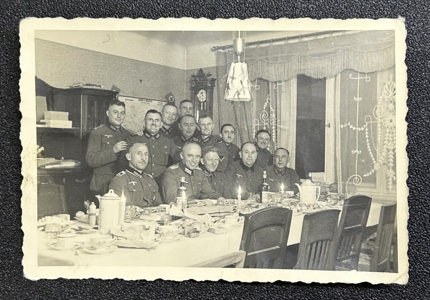 西秦中古拍卖第六十五期 德三 1939年圣诞节官兵合影照片