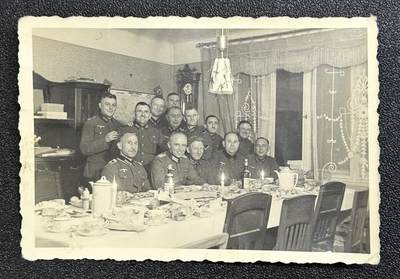 西秦中古拍卖第六十五期 - 德三 1939年圣诞节官兵合影照片