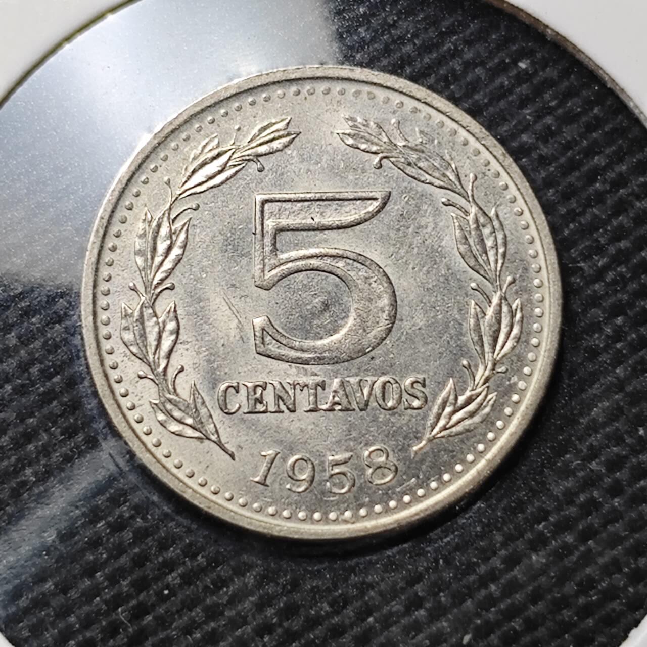 KK钱币收藏小铺  第370场  2月预留时间 周末发货  1958阿根廷5分 