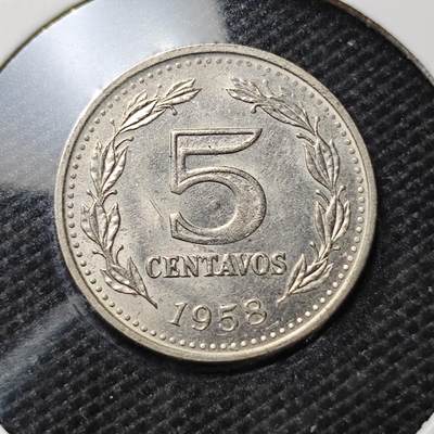 KK钱币收藏小铺  第370场  2月预留时间 周末发货 -  1958阿根廷5分 