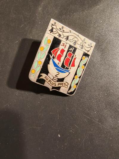 老王徽章第163期 13-15日三场连拍 16日统一发货  13、14日结束后可寄存 - 法国海军陆战队第2步兵团证章 