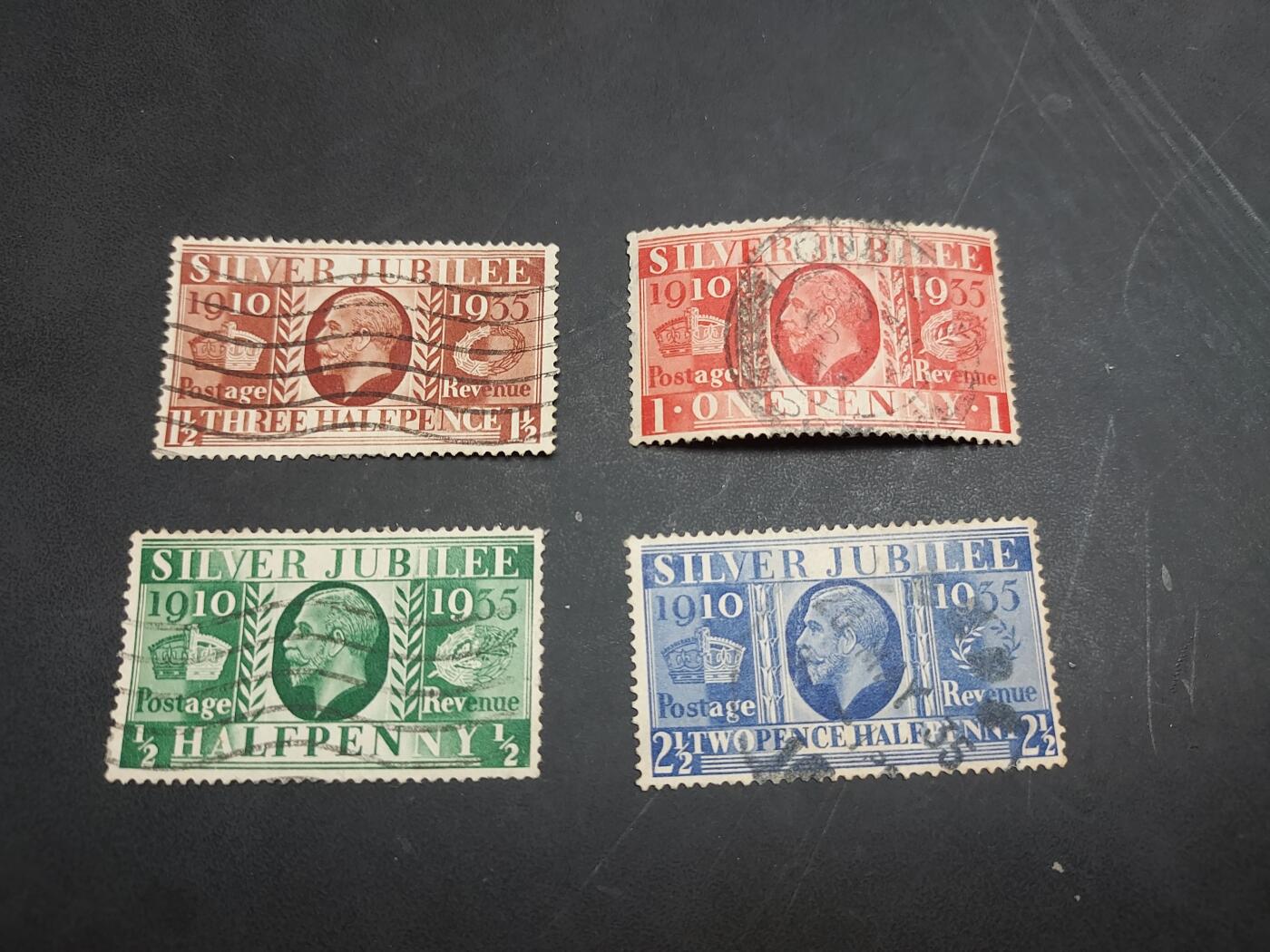 博彦收藏  11月17日 8点 邮票专场 香港 乔治五世银禧旧票一套 上品