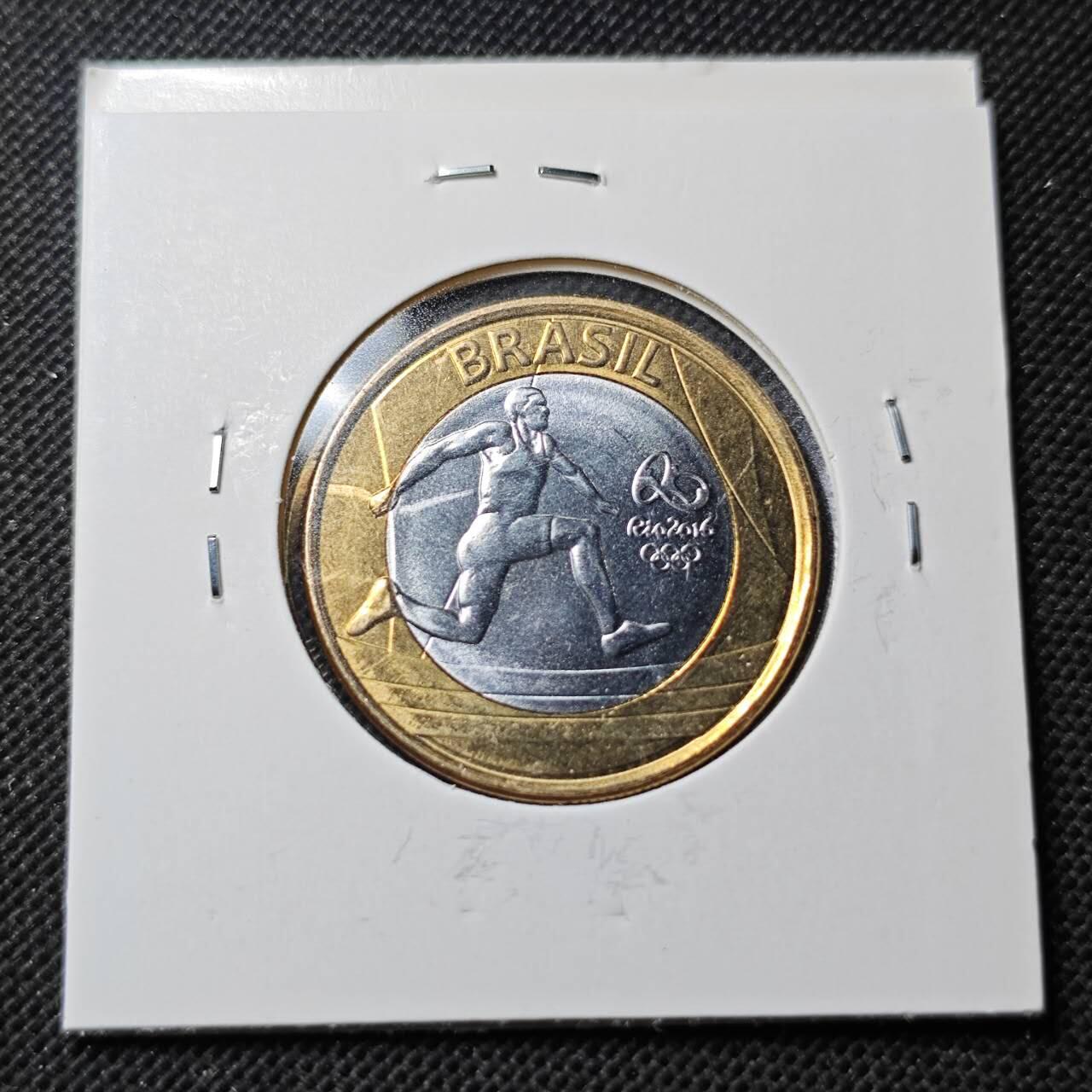 KK钱币收藏小铺  第370场  2月预留时间 周末发货  巴西1瑞尔双色币